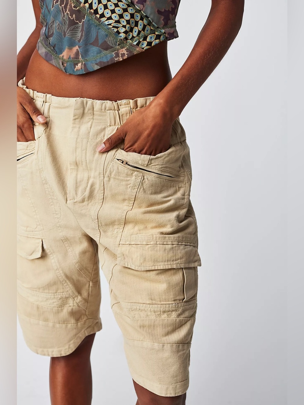 Free People islands of time utility cargo shorts - Picture 3 of 7